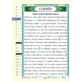 Pagina uit de Koran Tajweed met Surah Luqman en decoratieve groene rand